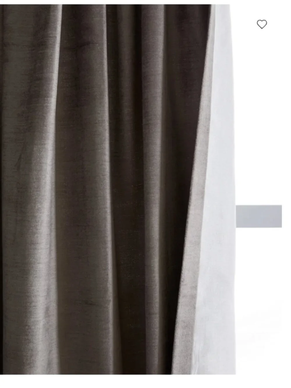 NWOT Quince Luster Velvet Curtain Panel 48x96 SlateLight Filtering Luxe (115)